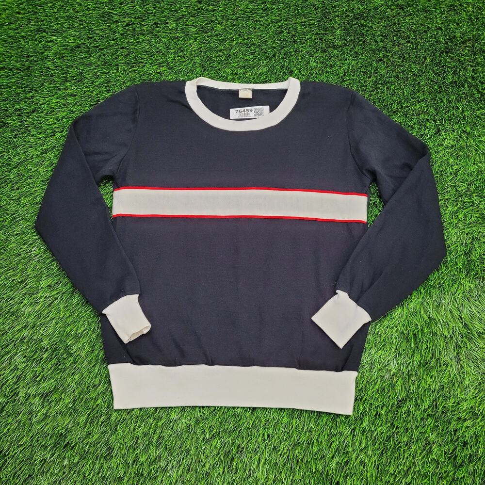 Vintage 80s MOD Sweatshirt Womens XS/S 18x23 Tri-Color USA